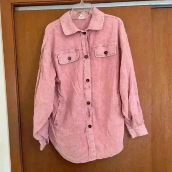 BiBi‎ PINK Shacket size Large - Picture 1 of 4